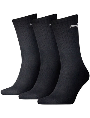 Puma Regular Crew Sport Socks 3pk - Black
